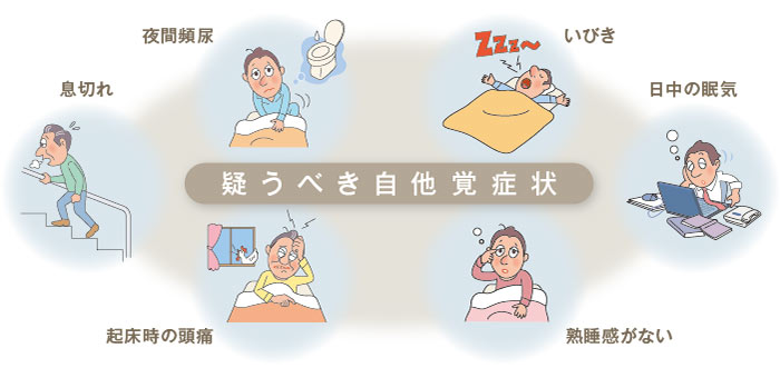 睡眠時無呼吸症候群イメージ